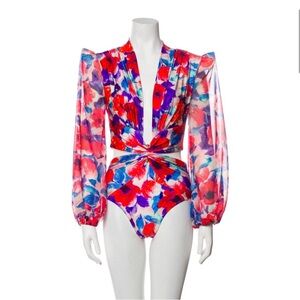 PatBO Multicolor Floral Swimsuit